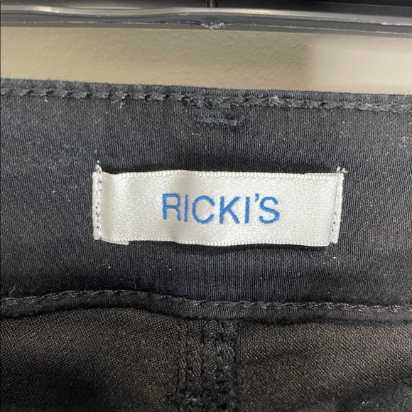 Ricki's High Rise Skinny Twill Jeans Black Stretch Size 8 - Picture 5 of 11